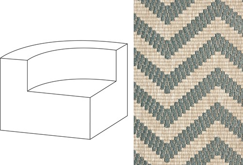 Mahé Quarter Round End Unit Left Marelle 04