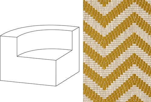 Mahé Quarter Round End Unit Left Marelle 05