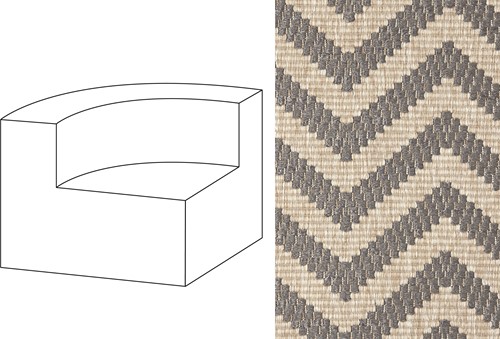 Mahé Quarter Round End Unit Left Marelle 09