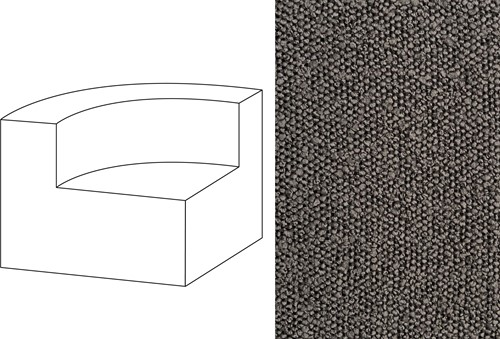 Mahé Quarter Round End Unit Left Trondheim 101