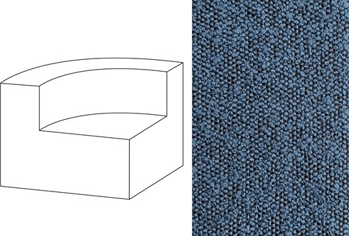 Mahé Quarter Round End Unit Left Trondheim 604