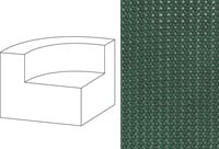 Mahé Quarter Round End Unit Left Wicker 06