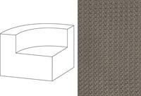 Mahé Quarter Round End Unit Left Wicker 12