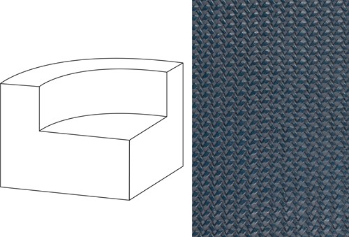 Mahé Quarter Round End Unit Left Wicker 15