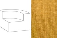 Mahé Quarter Round End Unit Right Paco Sauternes