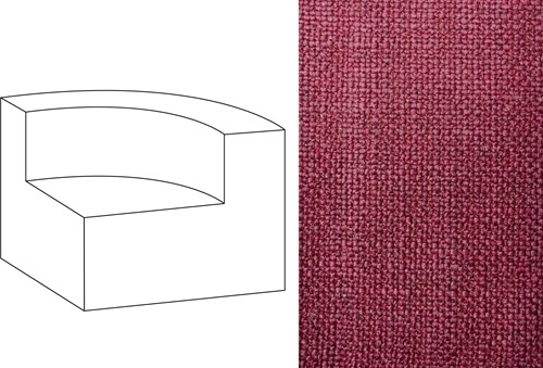 Mahé Quarter Round End Unit Right Paco Rose Byzance