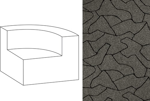 Mahé Quarter Round End Unit Right Scala-08