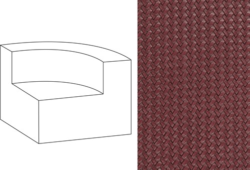 Mahé Quarter Round End Unit Right Wicker 07