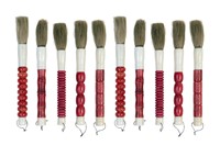 Brush Large Set of 10 Raspberry *