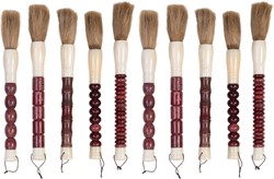 Brush Small Set of 10 Ruby *