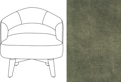 Mercer Swivel Chair Adore 156
