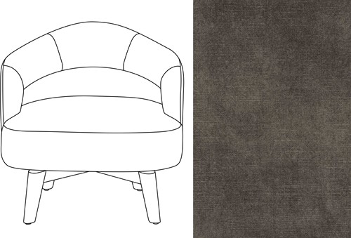 Mercer Swivel Chair Adore 68