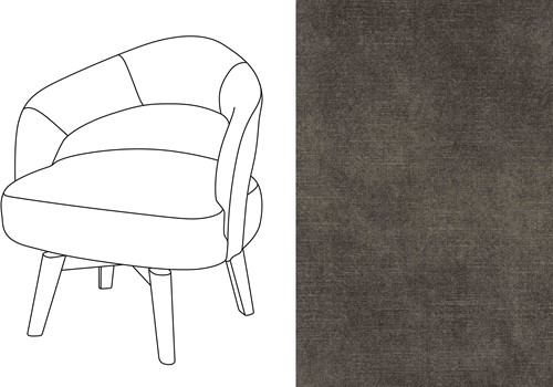 Mercer Swivel Dining Chair Adore 68