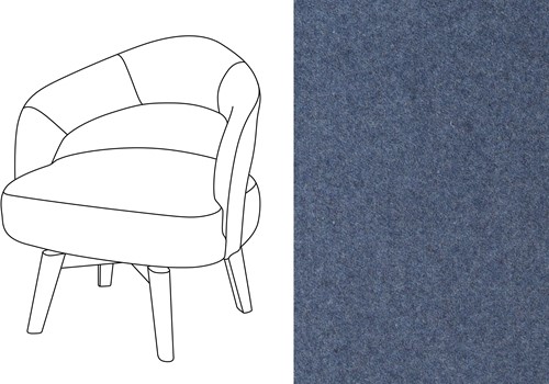 Mercer Swivel Dining Chair Facet 45