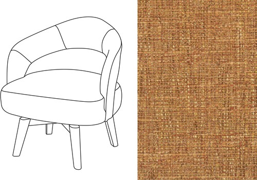 Mercer Swivel Dining Chair Havana PRO-7