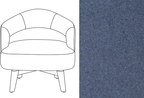 Mercer Swivel Chair Facet 45