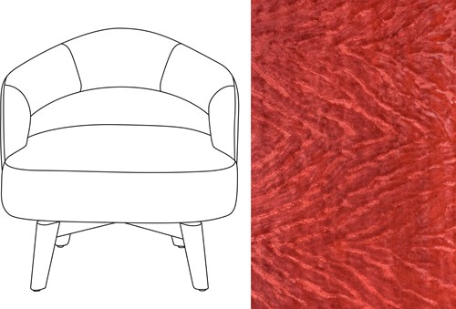 Mercer Swivel Chair Folie Douce 70