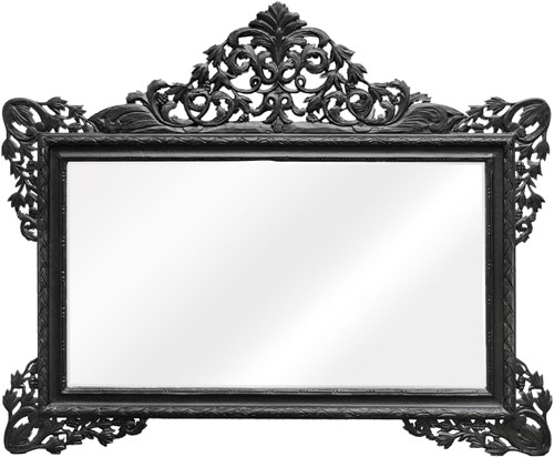 Baroque Mirror Black
