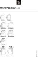 Milano Left Seating Unit M Trondheim 707-1