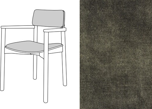 Mine Armchair Uph. Adore 162