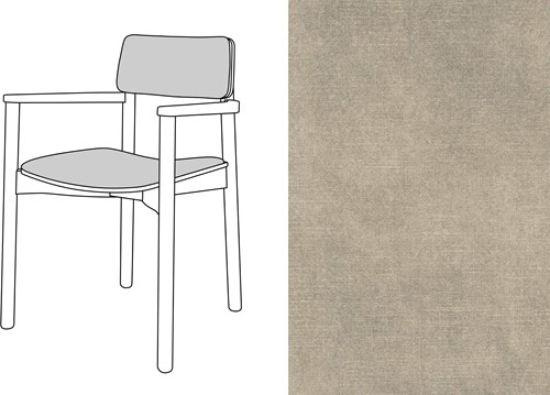 Mine Armchair Uph. Adore 84