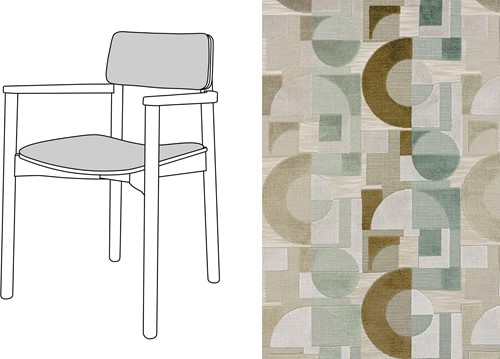 Mine Armchair Uph. Arches-002