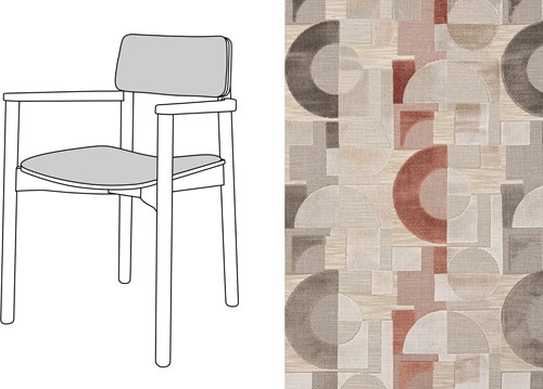 Mine Armchair Uph. Arches-004