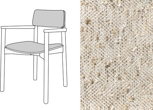 Mine Armchair Uph. Magnus Sable