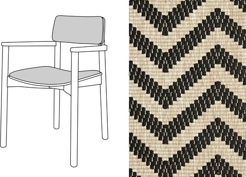 Mine Armchair Uph. Marelle 00