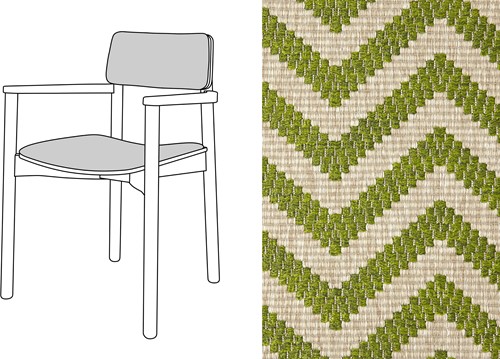 Mine Armchair Uph. Marelle 03
