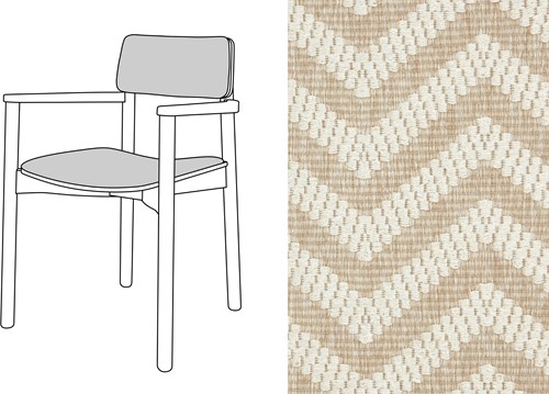 Mine Armchair Uph. Marelle 07