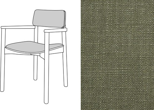 Mine Armchair Uph. Rave Grape Leaf (385)
