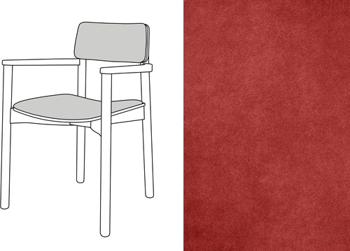Mine Armchair Uph. Velour 040
