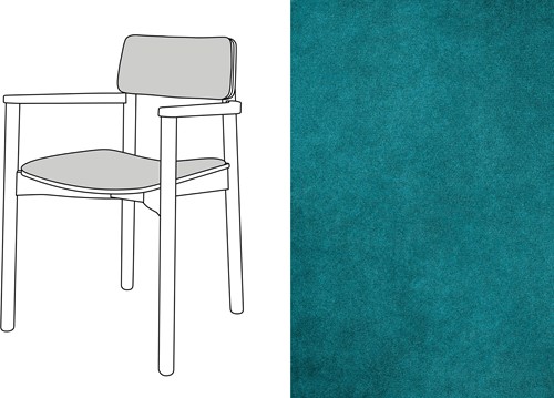 Mine Armchair Uph. Velour 060