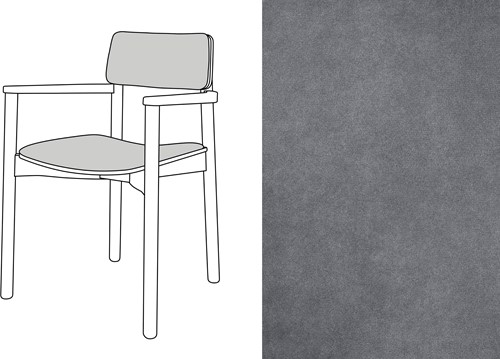 Mine Armchair Uph. Velour 064