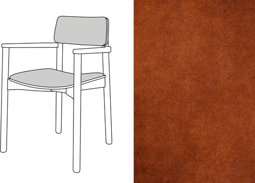 Mine Armchair Uph. Velour 073
