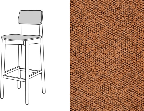 Mine Bar Chair Uph. Trondheim 307
