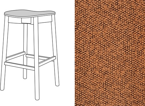 Mine Bar Stool Uph. Trondheim 307
