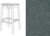Mine Bar Stool Uph. Trondheim 605