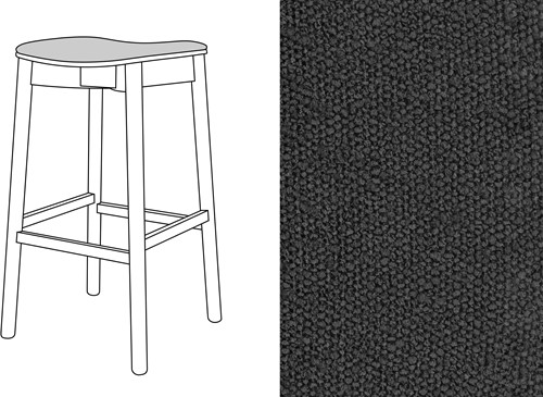 Mine Bar Stool Uph. Trondheim 806