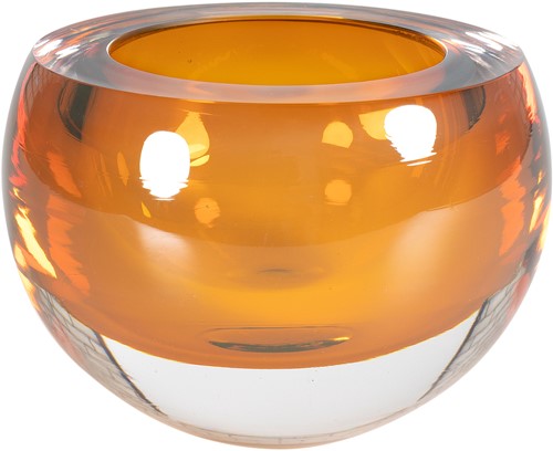 Glass Bowl M Amber