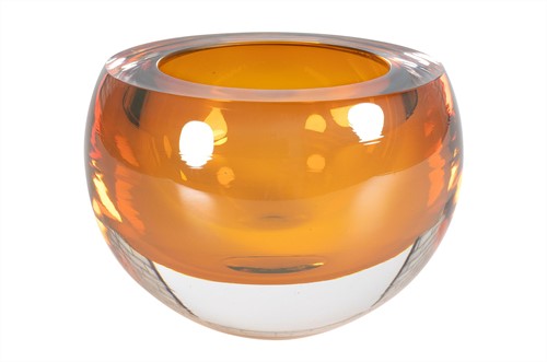 Glass Bowl M Amber *