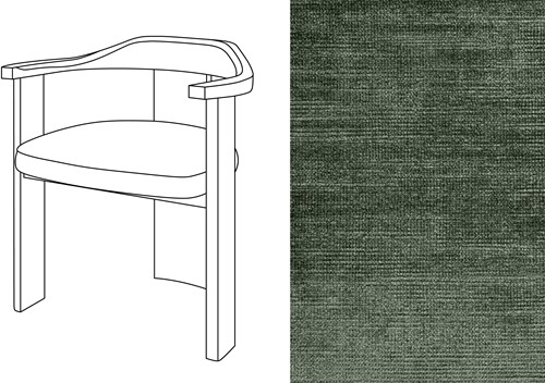 Noble Armchair Avignon Forest (380)