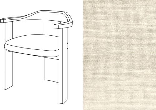 Noble Armchair Avignon Pearl (736)