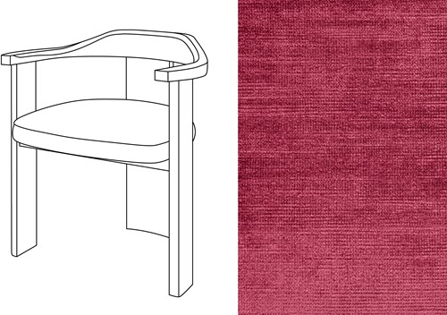 Noble Armchair Avignon Ruby (840)