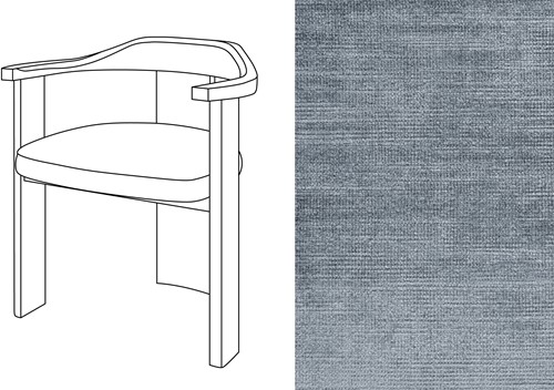 Noble Armchair Avignon Steel (666)