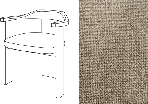 Noble Armchair Paco Gris Taupe