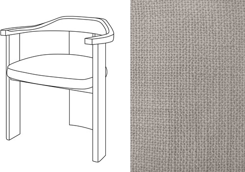 Noble Armchair Paco Tourterelle