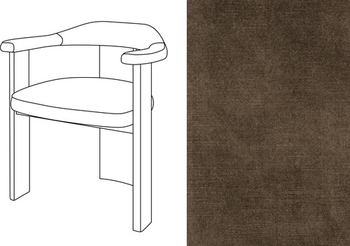 Noble Uph. Armchair Adore 108