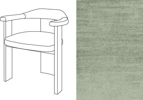 Noble Uph. Armchair Avignon Bleachy Green (325)